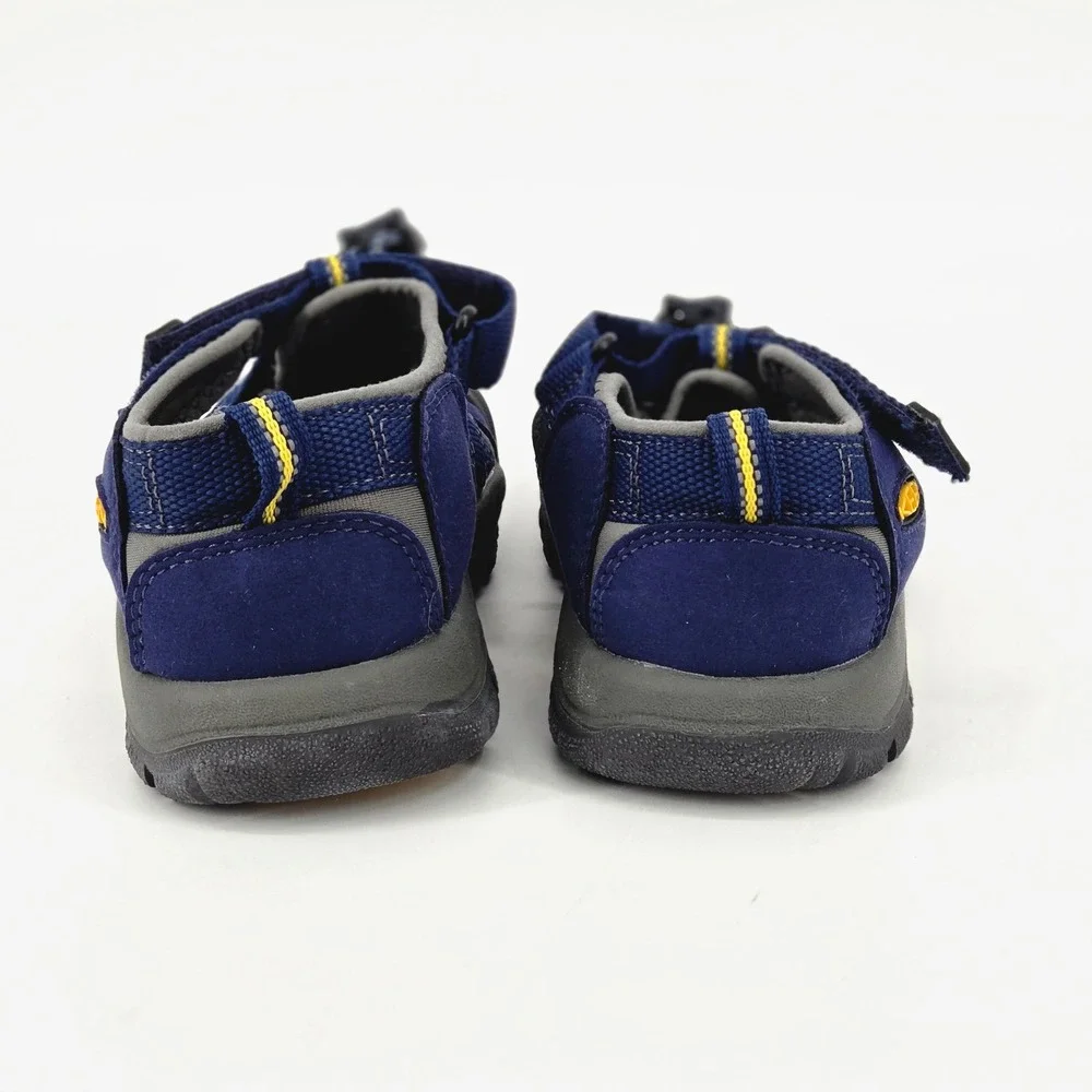 KEEN Newport H2 Navy Blue Yellow Waterproof Closed Toe Sandals Kids Size 13